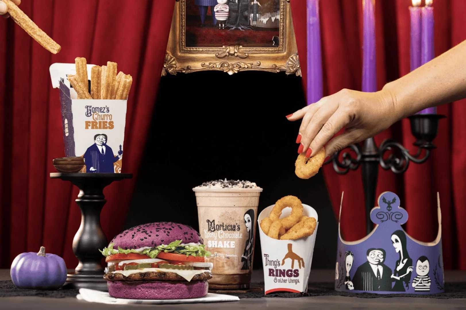 Burger King Addams Family Menu