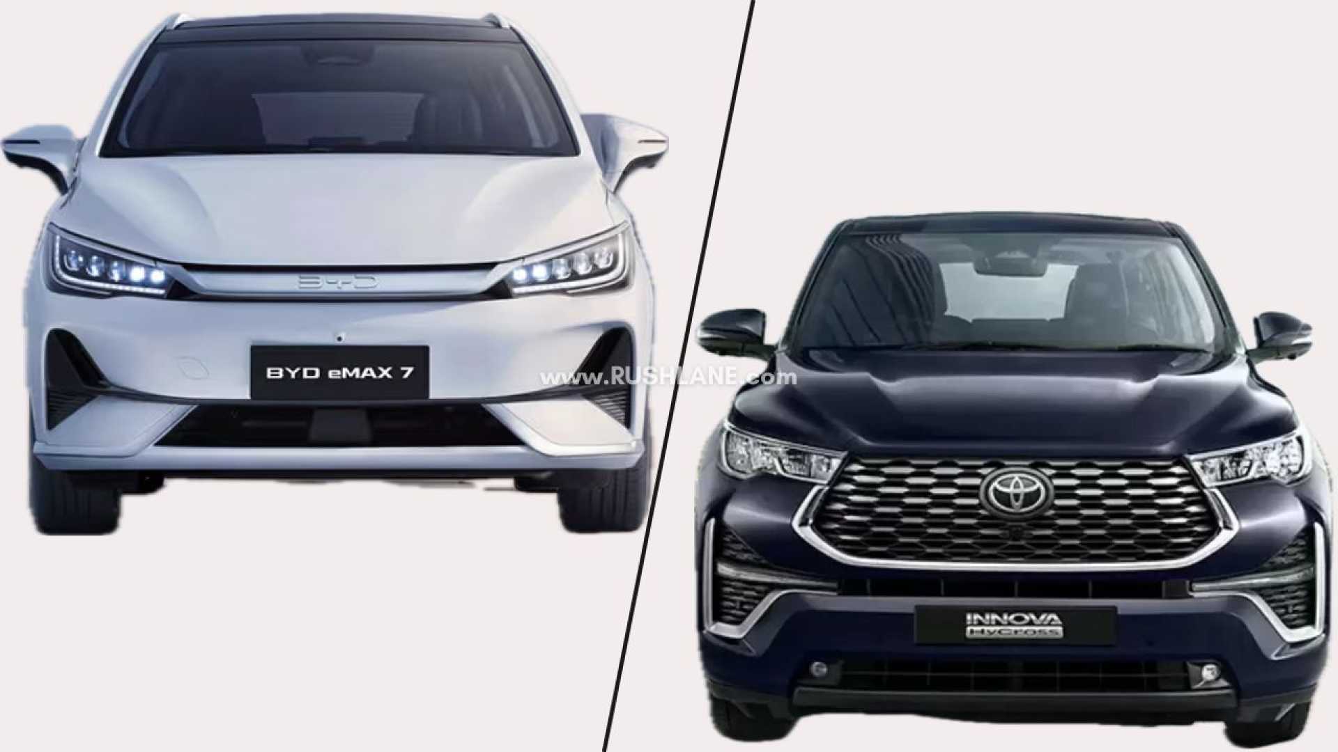 Byd Emax 7 Vs Toyota Innova Hycross