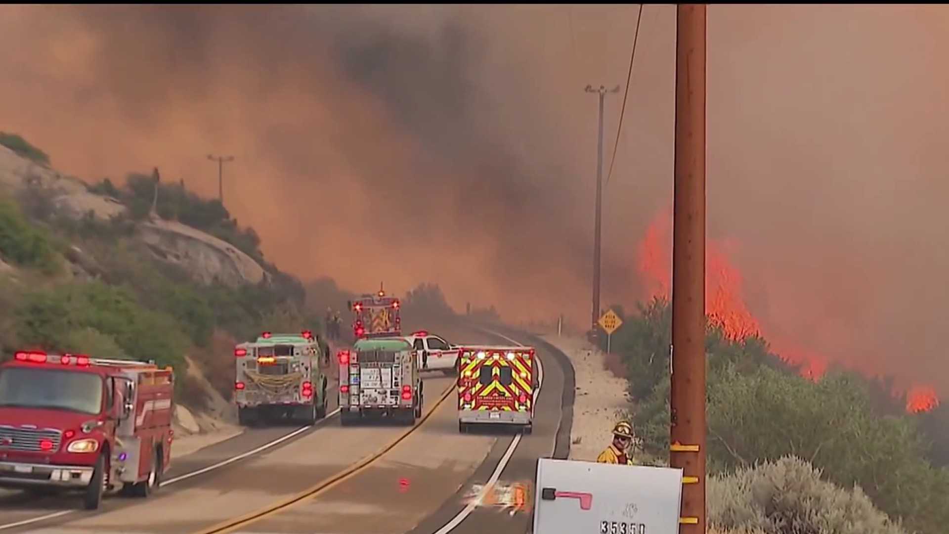 Campo Brush Fire San Diego 2024