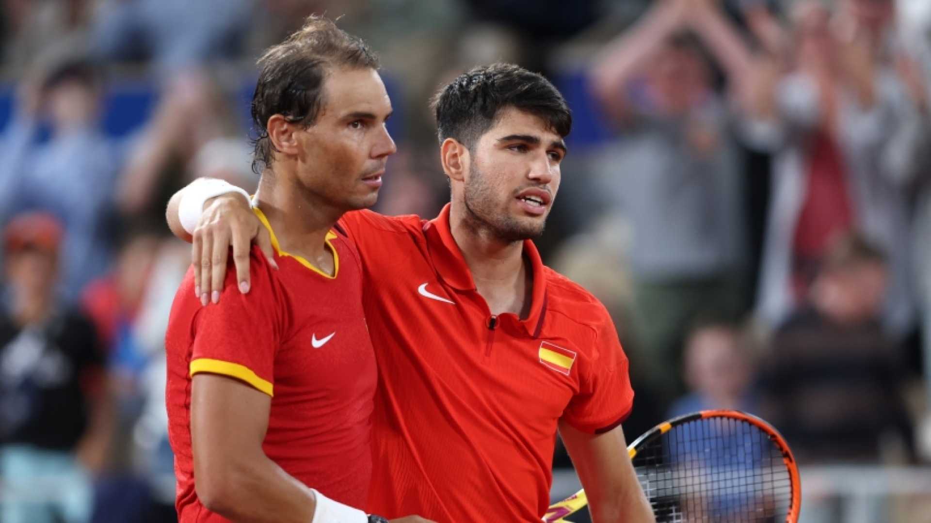 Carlos Alcaraz Vs Rafael Nadal Tennis Match