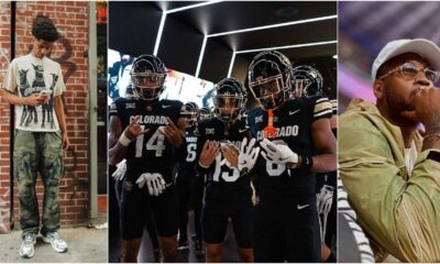 Carmelo Anthony At Colorado Football Game With Son Kiyan