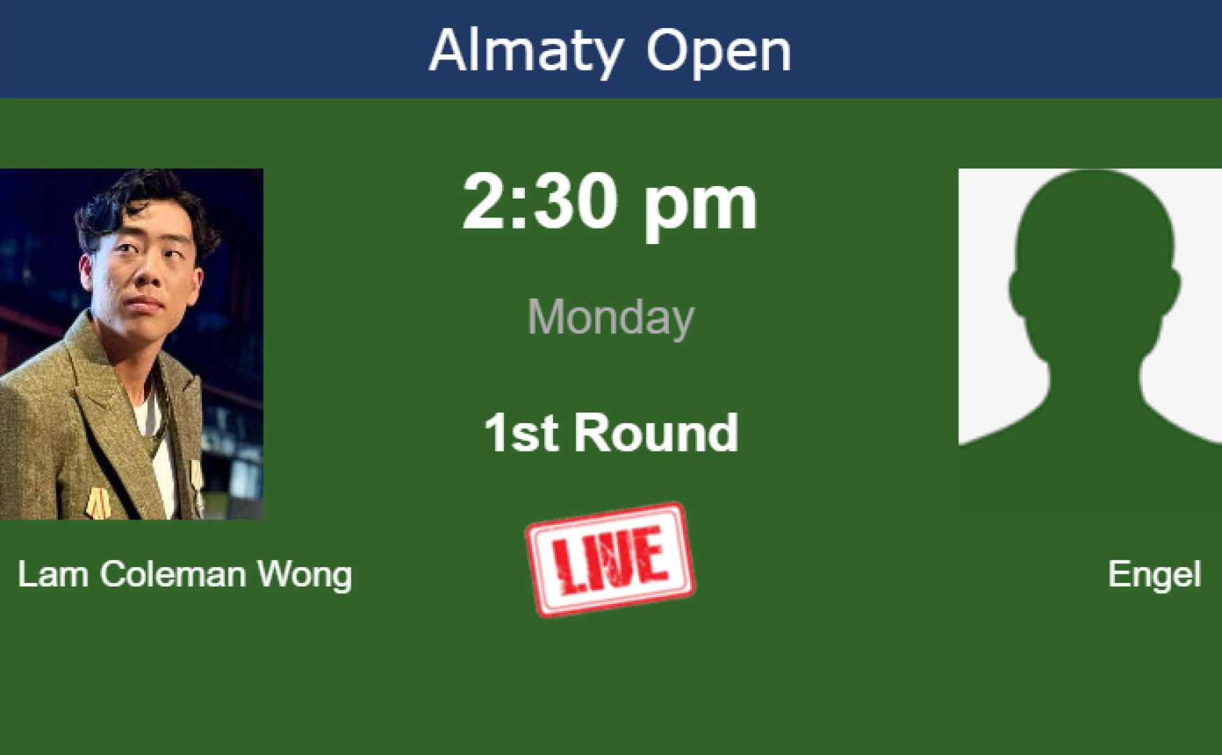 Chak Lam Coleman Wong Vs Justin Engel Almaty Open