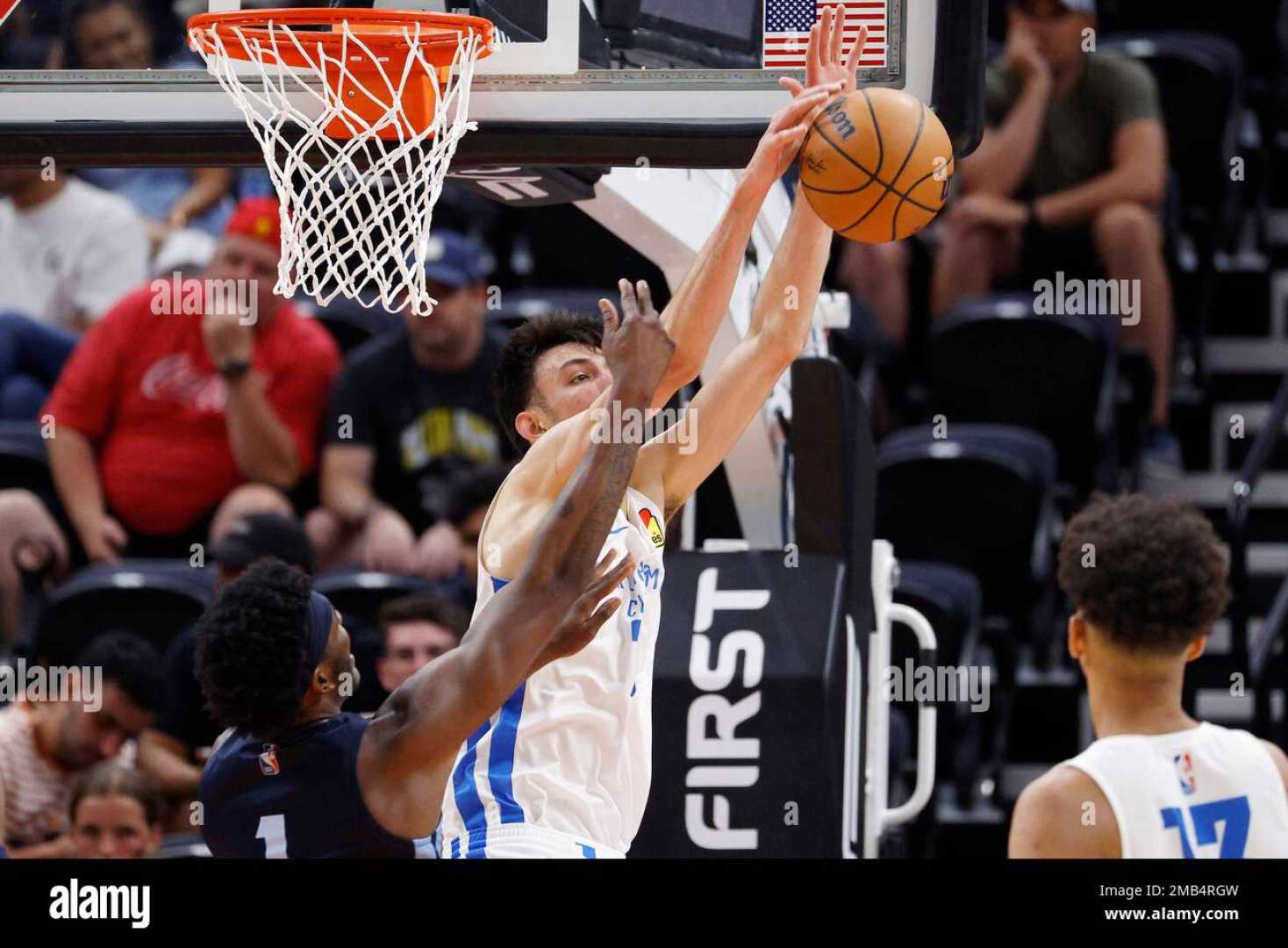 Chet Holmgren Blocking A Shot In An Nba Game