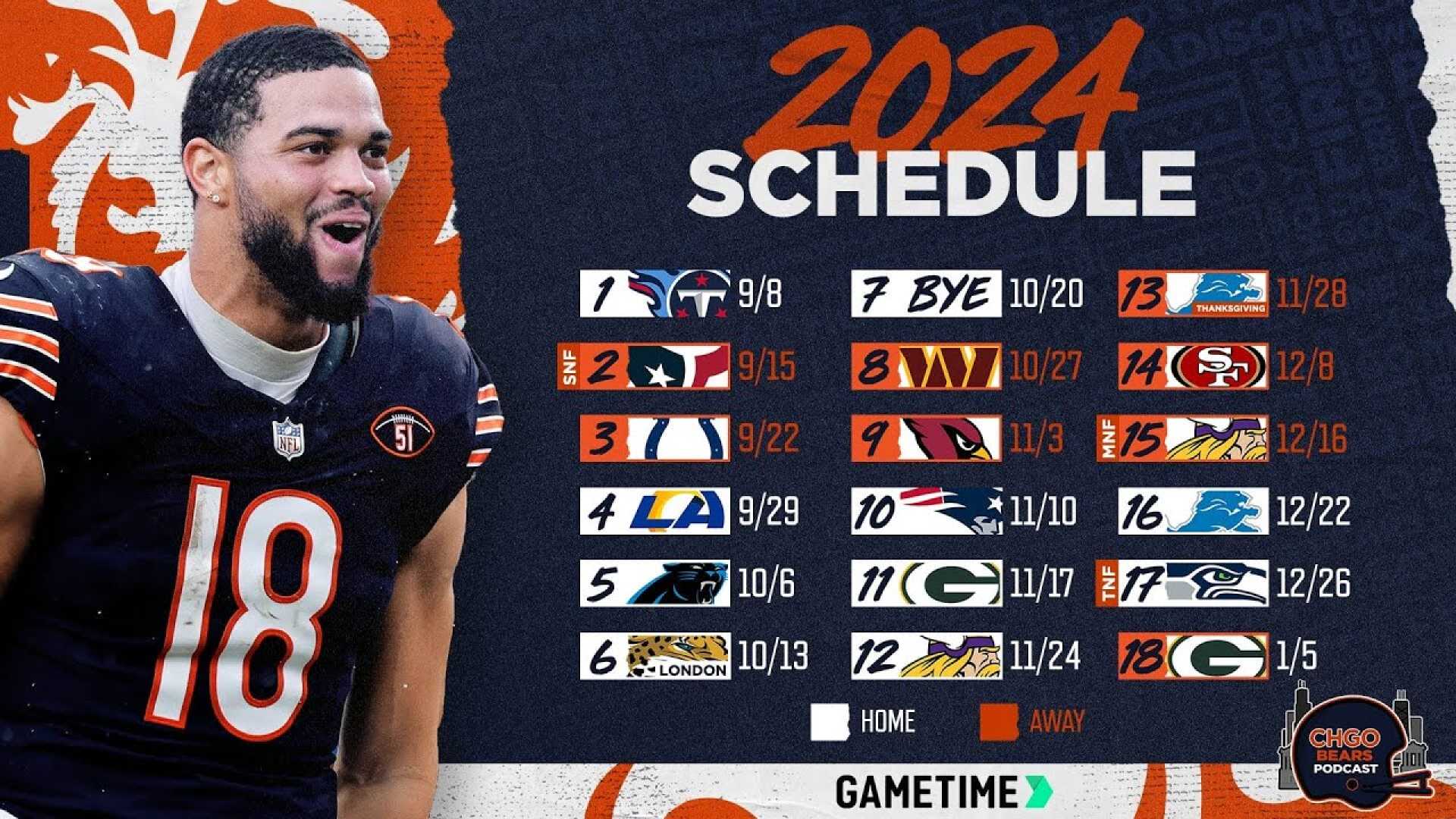 Chicago Bears 2024 Schedule