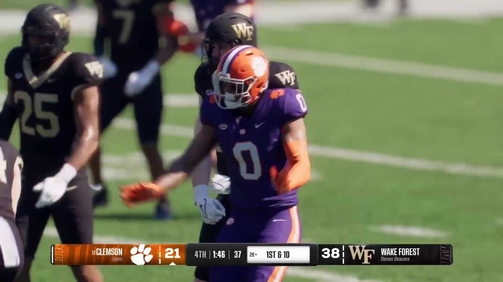 Clemson Tigers Vs Wake Forest Demon Deacons Football Game