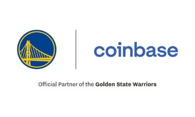 Coinbase Logo And Golden State Warriors Partnership