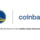 Coinbase Logo And Golden State Warriors Partnership