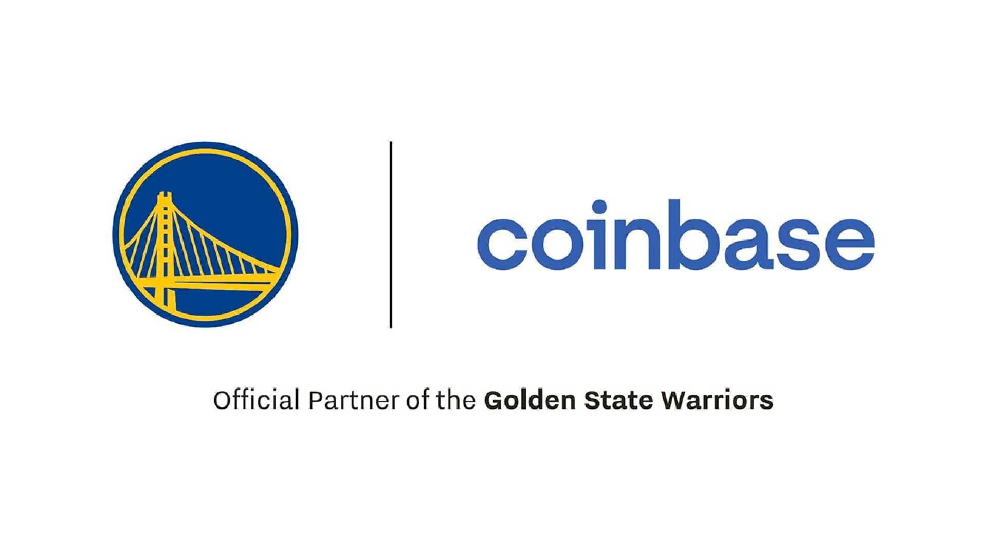 Coinbase Logo And Golden State Warriors Partnership