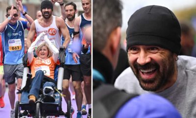 Colin Farrell And Emma Fogarty Dublin City Marathon