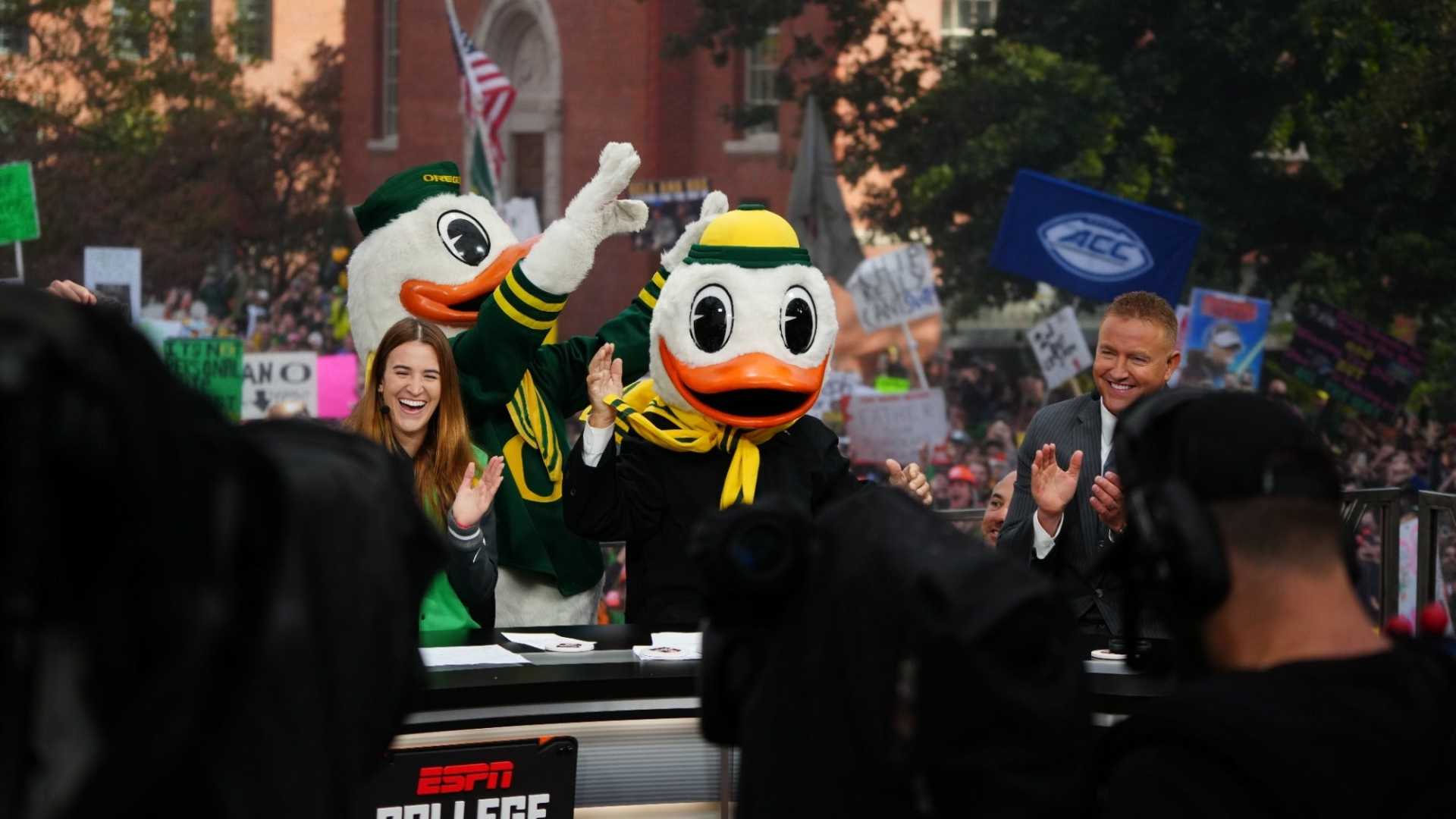 College Gameday In Eugene Oregon