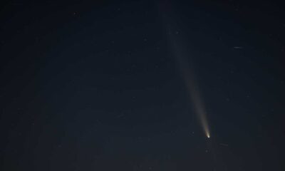 Comet Tsuchinshan Atlas In Night Sky