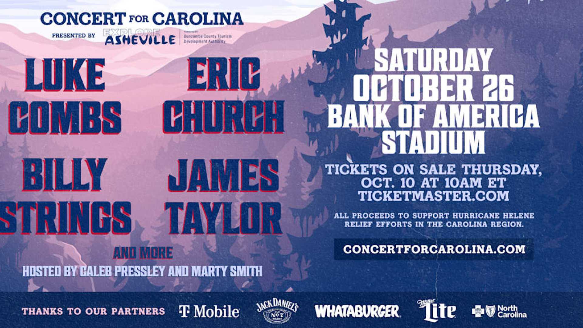 Concert For Carolina Bank Of America Stadium