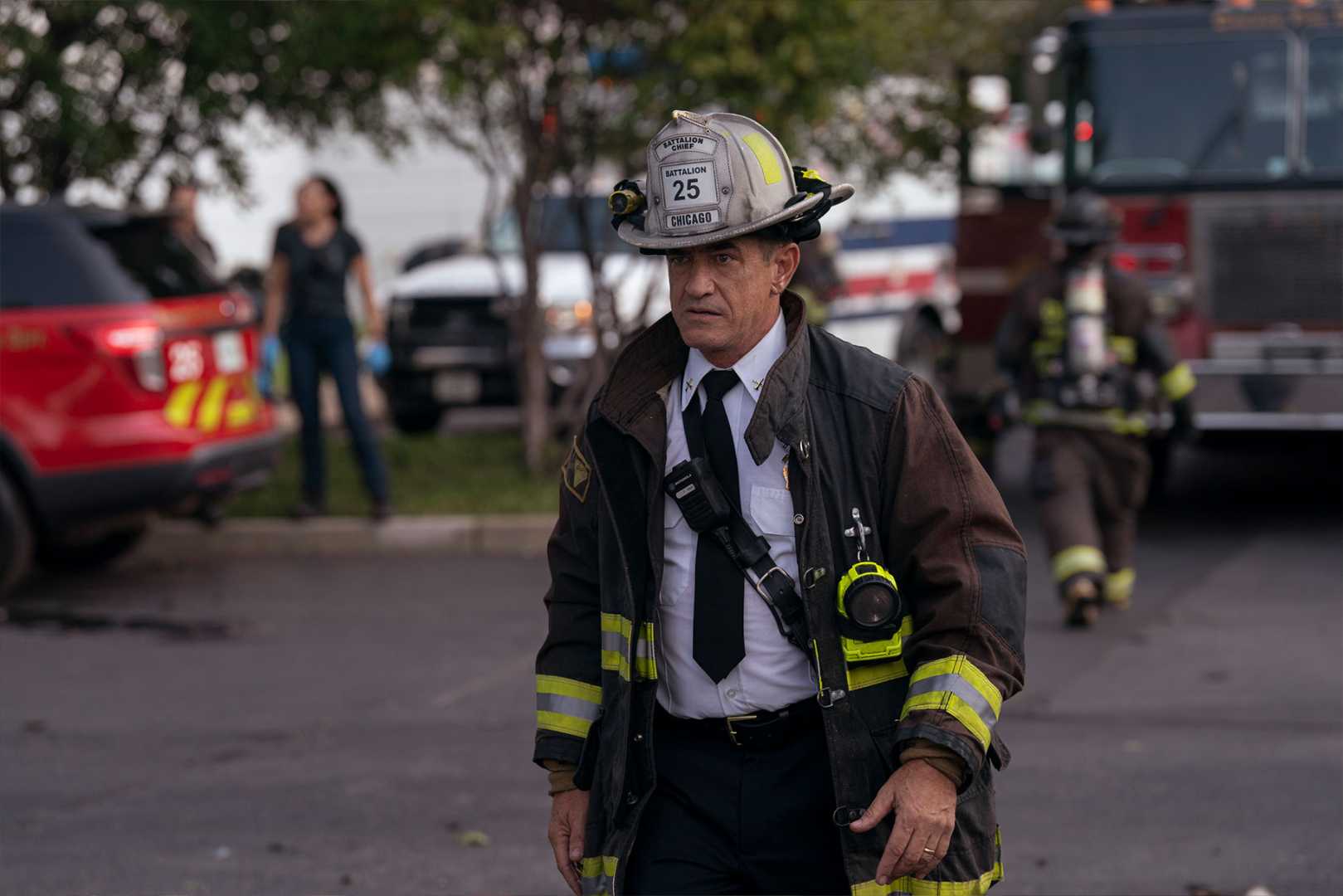 Dermot Mulroney As Chief Dom Pascal In Chicago Fire Season 13