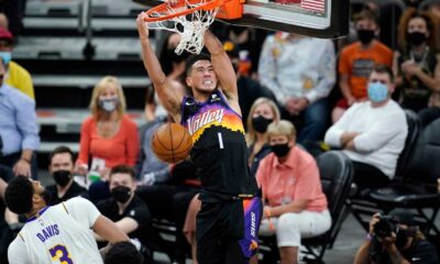 Devin Booker Dunking Against Lakers