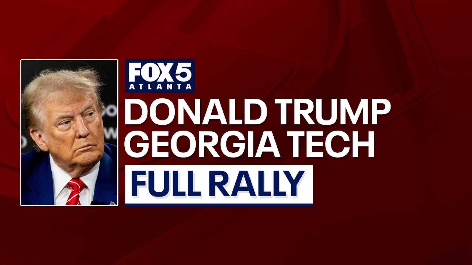 Donald Trump Campaign Rally Georgia Tech Atlanta