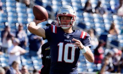 Drake Maye New England Patriots Texans Game