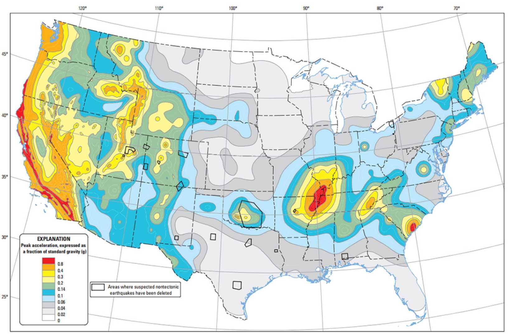 Earthquake Map United States