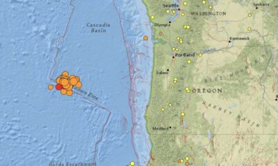 Earthquake Off Coast Of Oregon