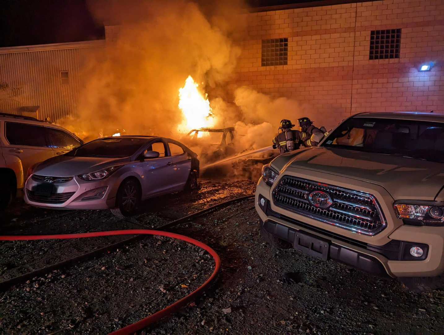 East Orange Car Fire