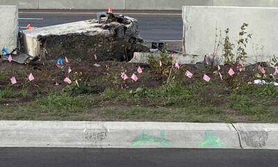 Edmonton Police 1997 Dodge Dakota Crash