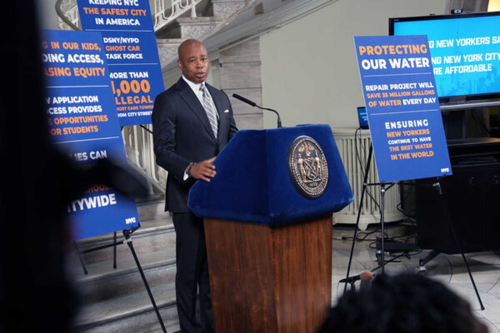 Eric Adams Press Briefing New York City