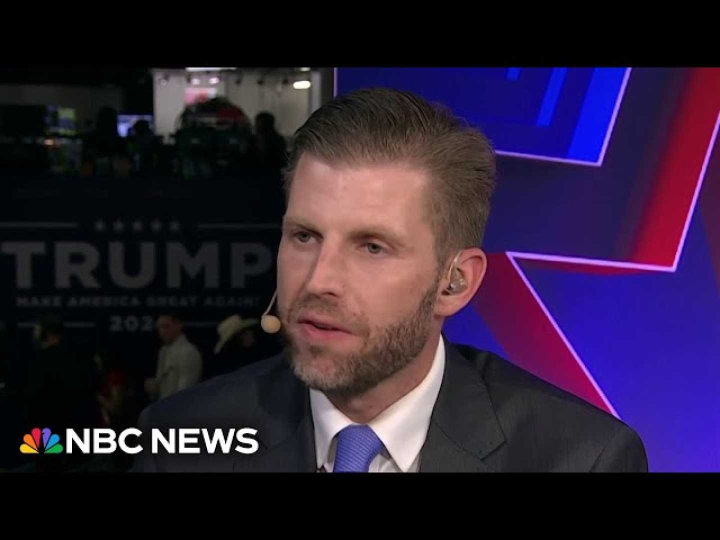 Eric Trump Defending Donald Trump Remarks