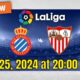 Espanyol Vs Sevilla La Liga Match