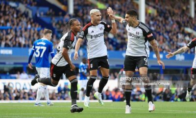 Everton Vs Fulham Premier League Match At Goodison Park