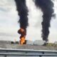 Fire At Russian Oil Facility Crimea