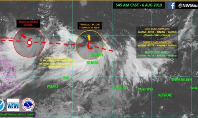 Flash Flood Warning Map Saipan Tinian