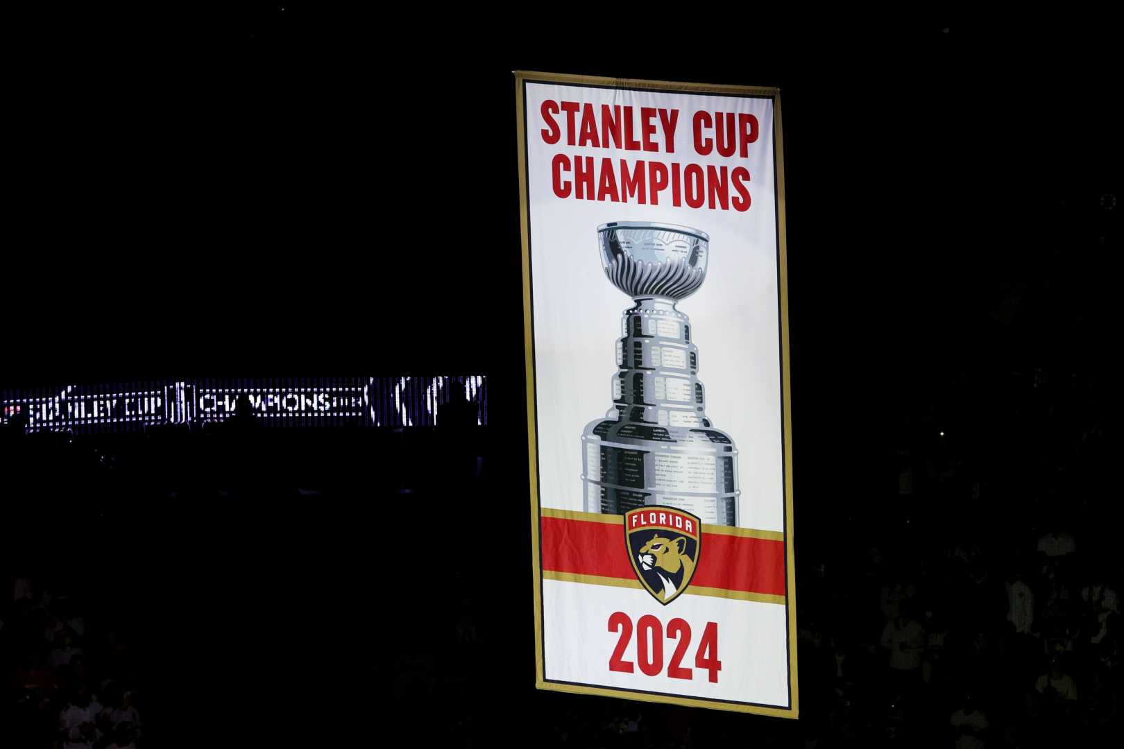 Florida Panthers Stanley Cup Banner Raising 2024