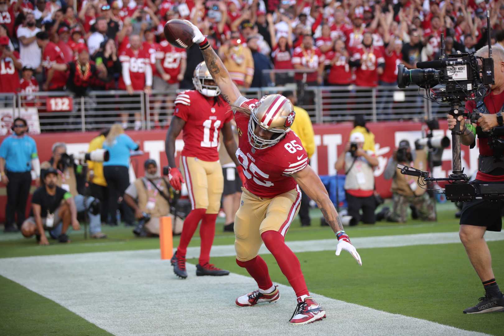 George Kittle 49ers Kansas City Chiefs Week 7