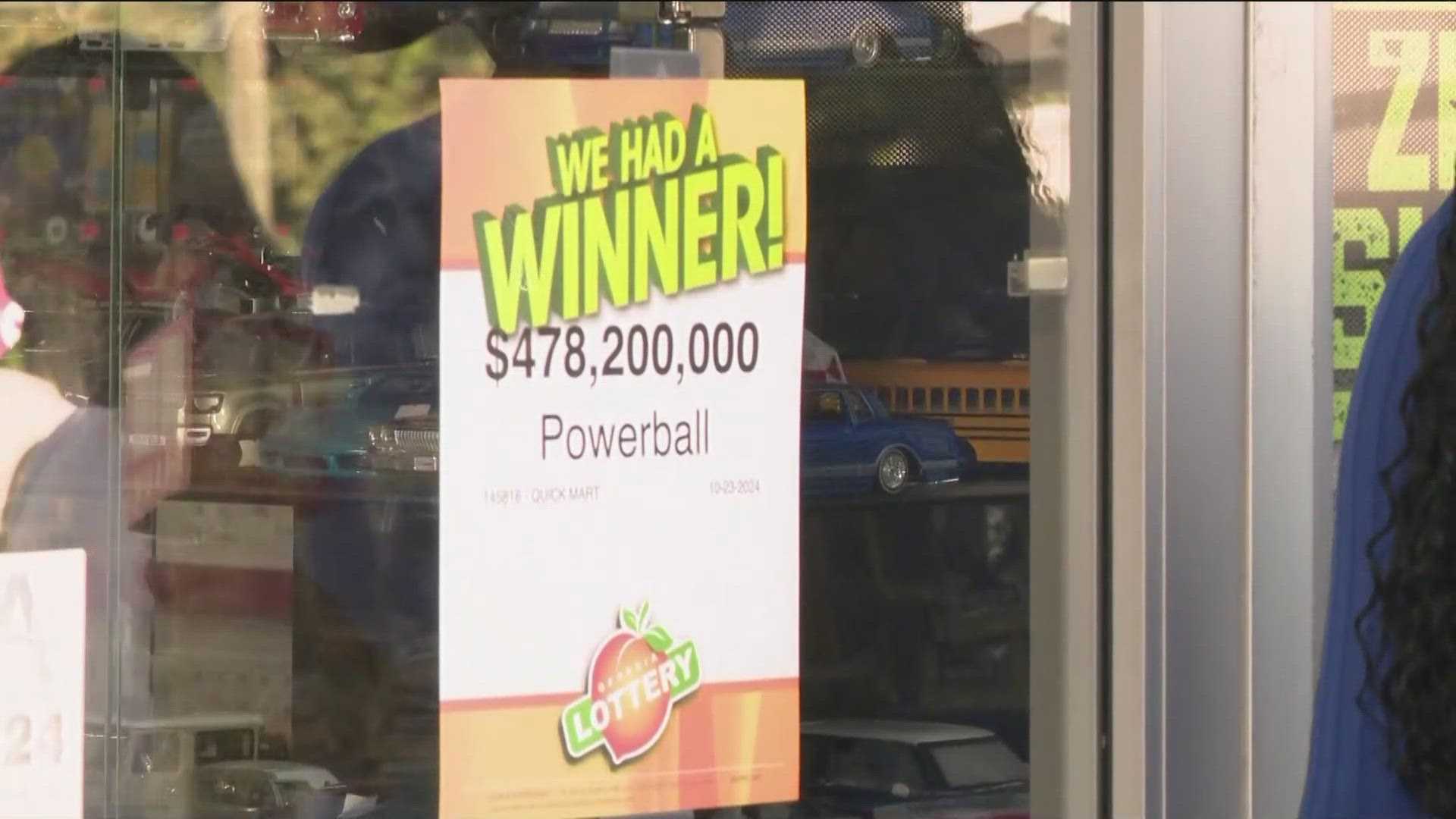 Georgia Powerball Winning Ticket Quick Mart Buford