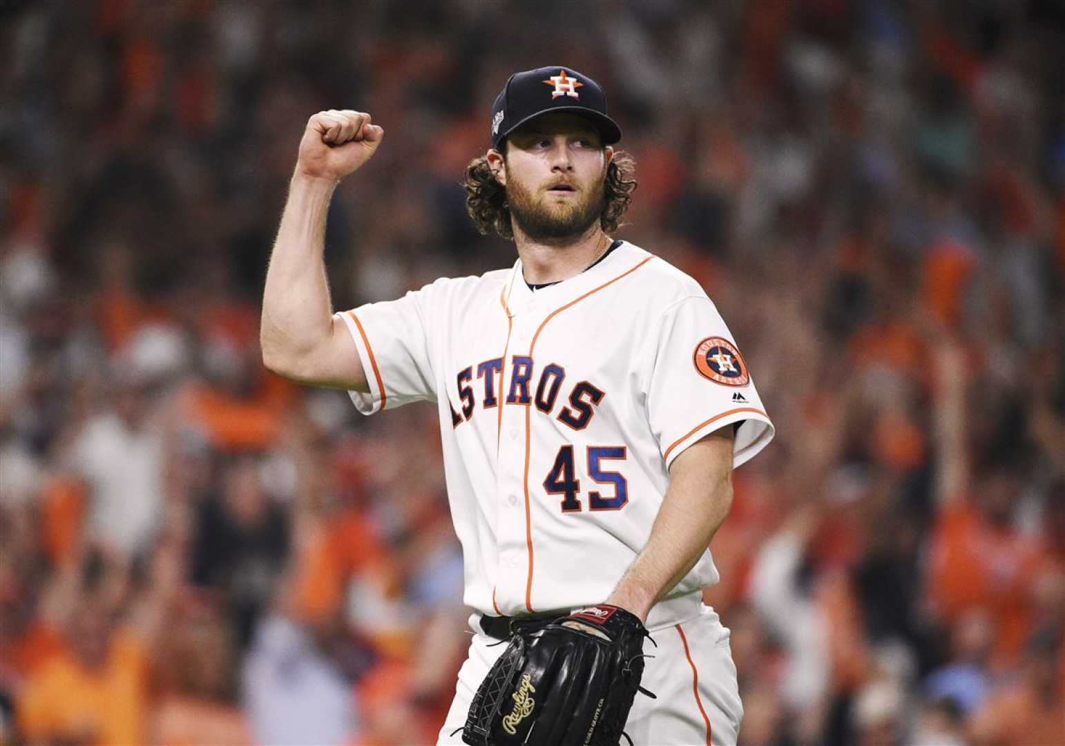 Gerrit Cole Pitching For Houston Astros