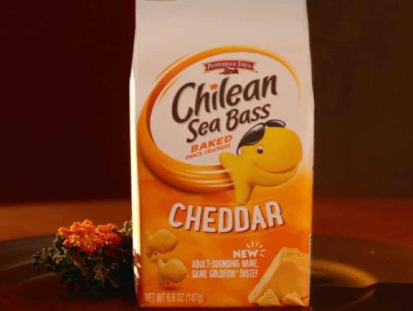 Goldfish Crackers Chilean Sea Bass Packaging