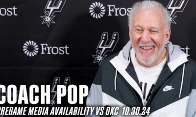 Gregg Popovich Pre Game Interview Oklahoma City Thunder