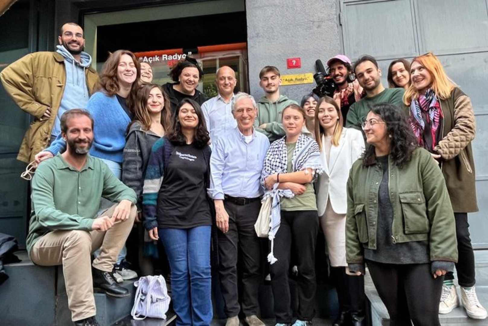 Greta Thunberg Visits Açık Radyo In Istanbul