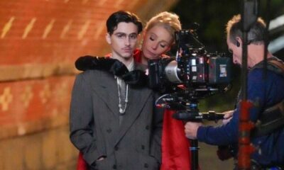 Gwyneth Paltrow Timothée Chalamet Filming Scene