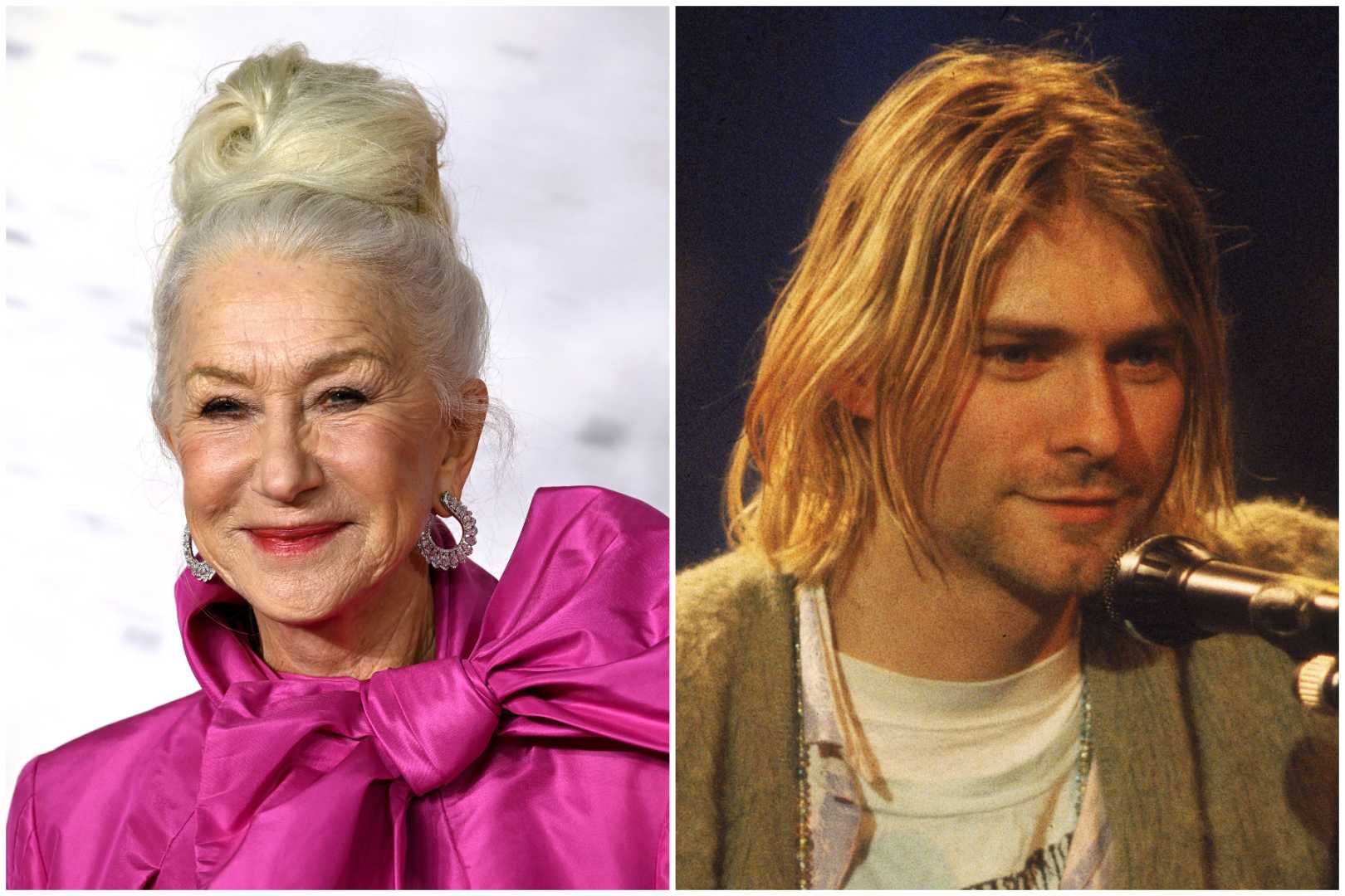 Helen Mirren And Kurt Cobain Photos