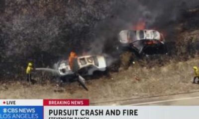 High Speed Pursuit Crash 5 Freeway Santa Clarita