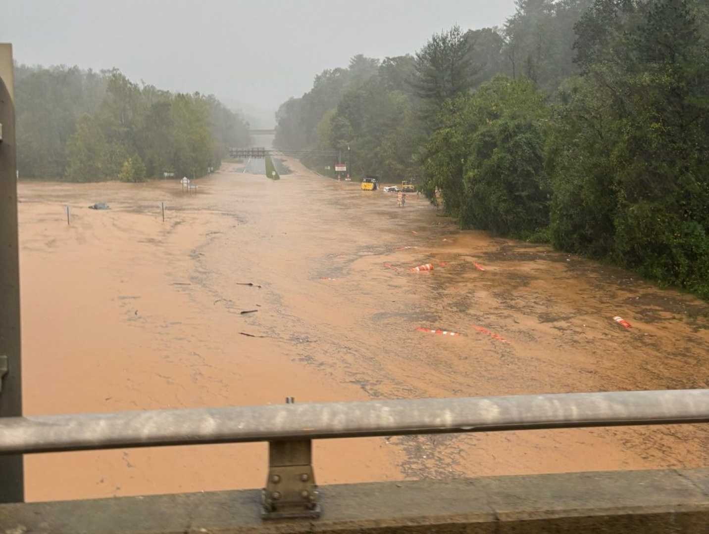 Hurricane Helene Damage In Asheville, North Carolina