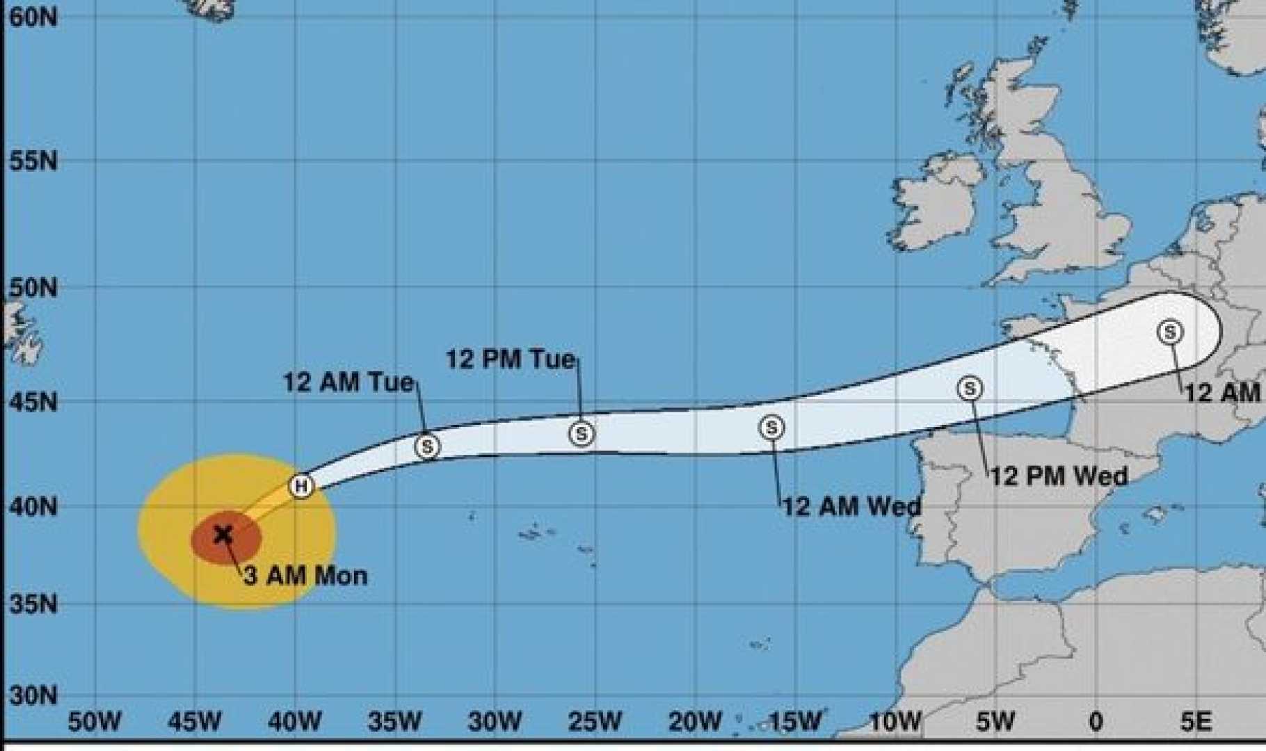 Hurricane Kirk Uk Weather Warning