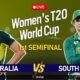 Icc Women's T20 World Cup 2024 South Africa Vs Australia