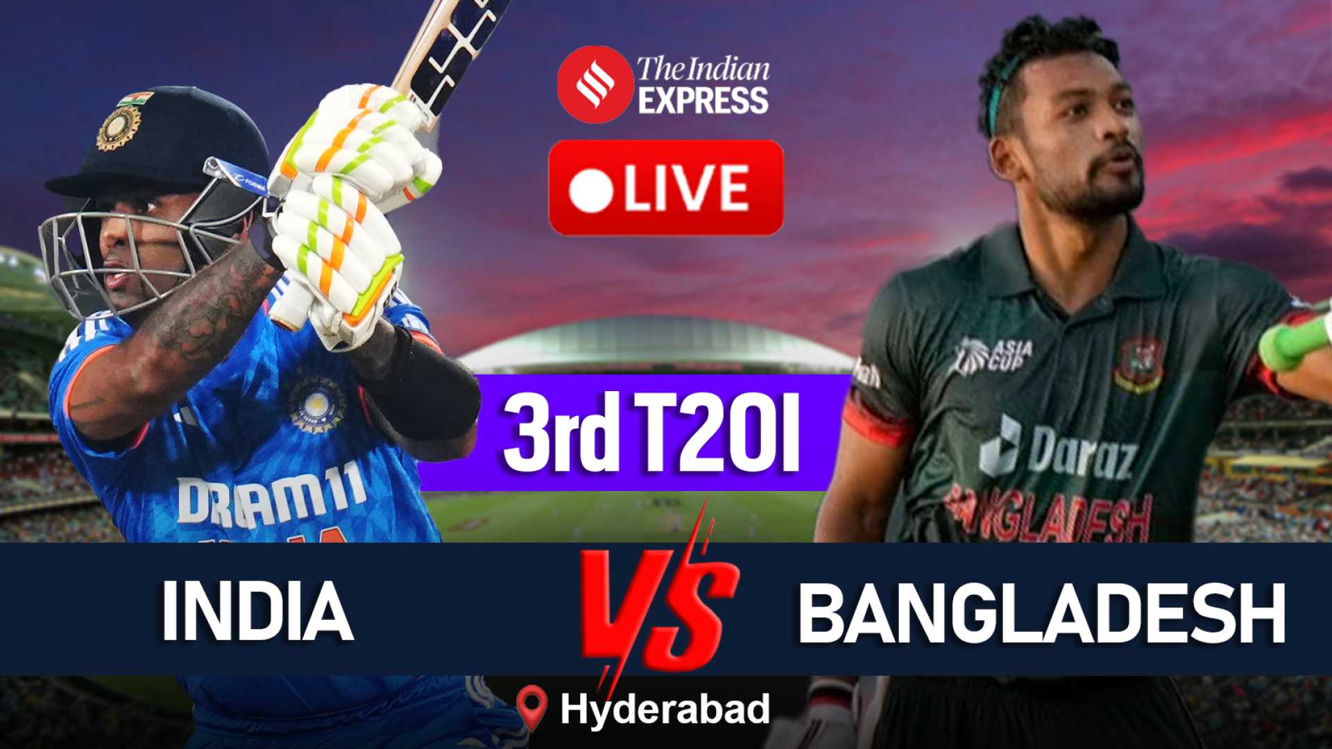 India Vs Bangladesh 3rd T20i Match In Hyderabad