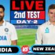 India Vs New Zealand 2nd Test Day 2 Cricket Match