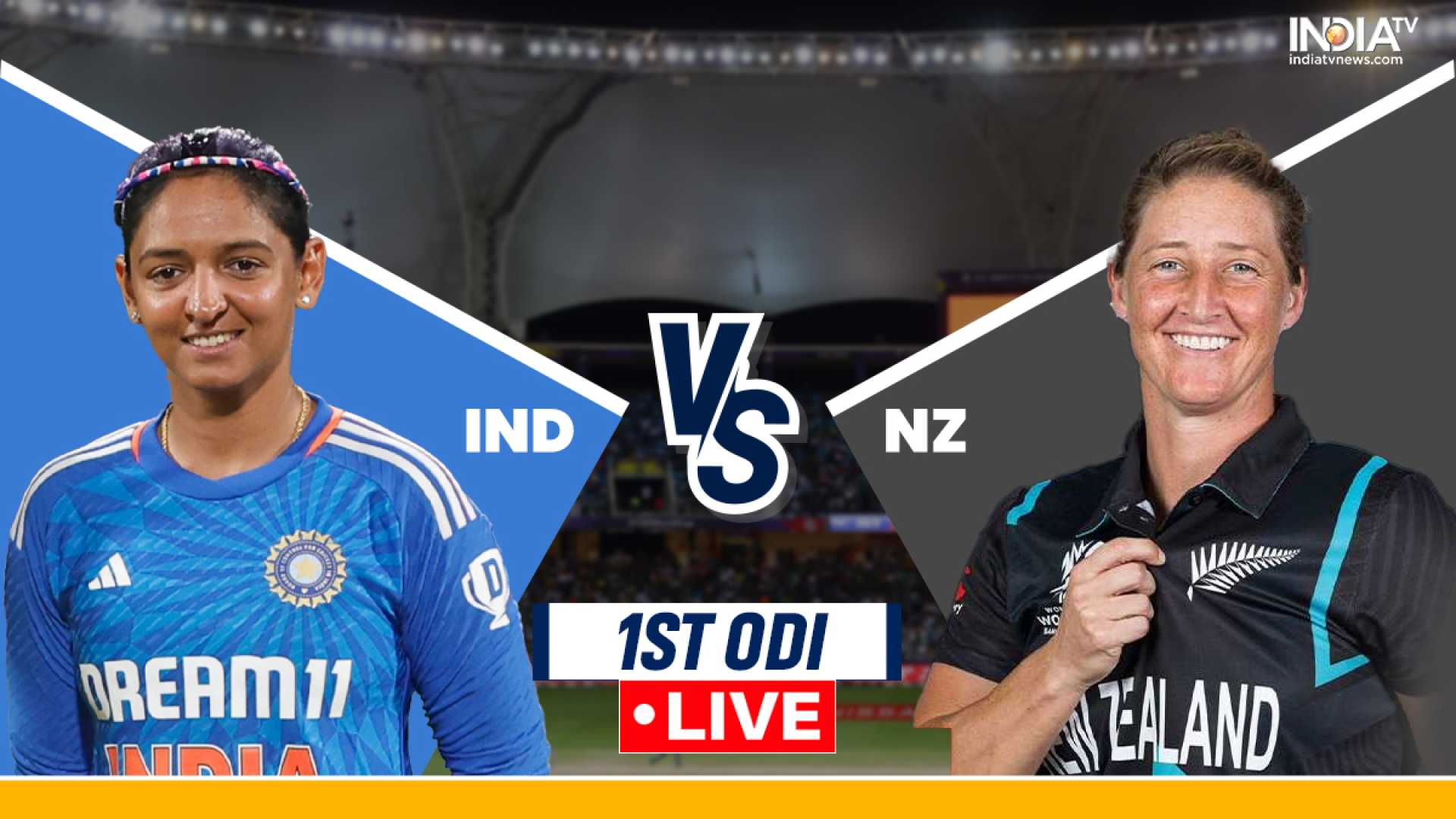 India Women Vs New Zealand Women 1st Odi Live Score