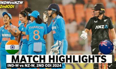 India Women Vs New Zealand Women 2nd Odi Cricket Match