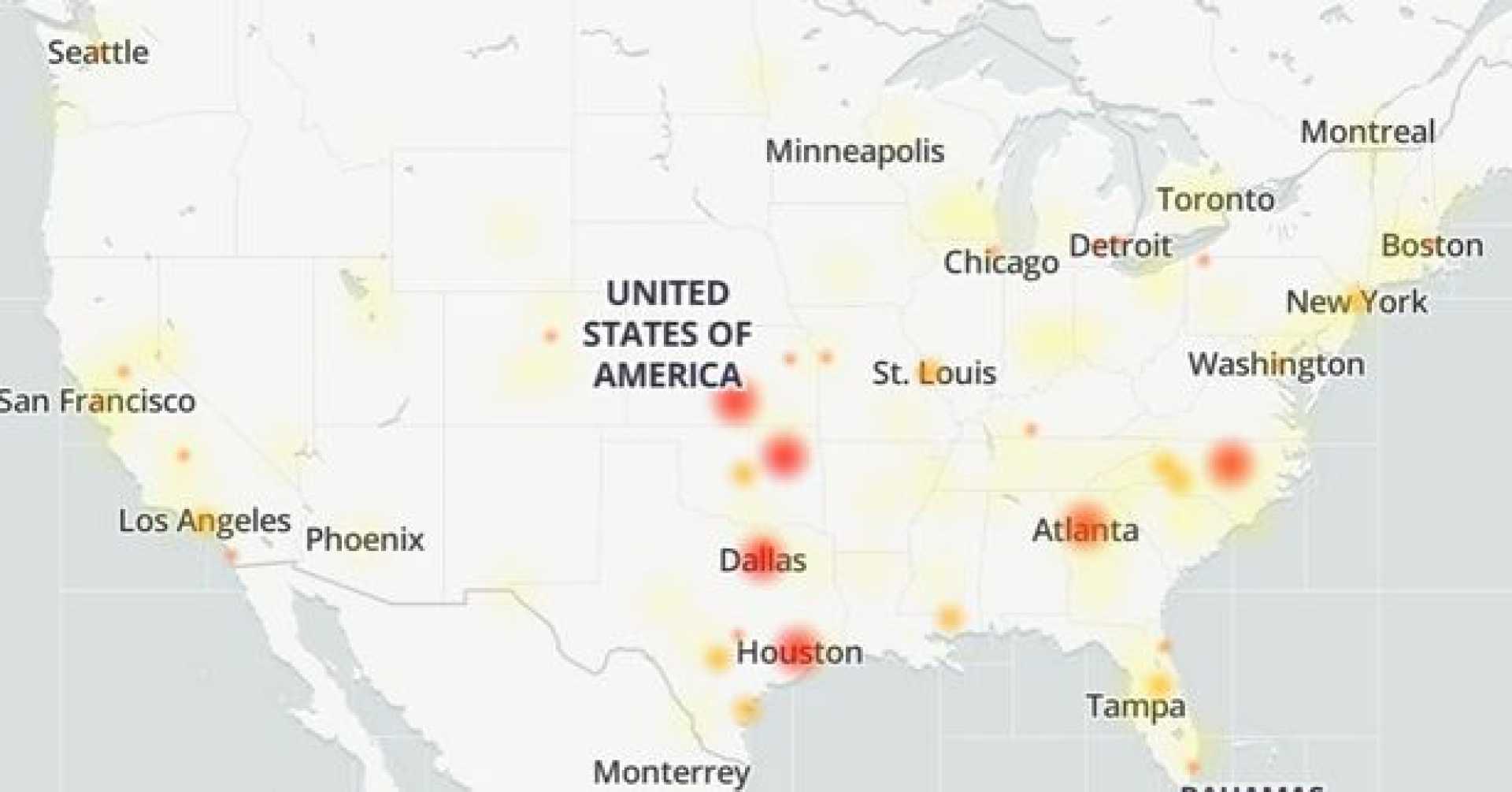 Internet Outage Map Usa