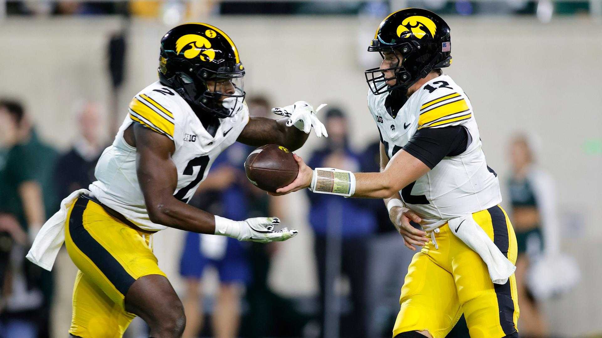 Iowa Vs Northwestern Football Game Kinnick Stadium