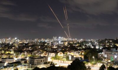 Israel Iron Dome Intercepting Missiles